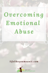 The effects of emotional abuse are long lasting, but they don't have to last a lifetime. You can build your confidence, self-esteem, and change your beliefs about yourself, the world, and your place in it. Most importantly, you do not have to do this alone. Read this blog post today. www.lifelikeyoumeanit.com/effects/emotional/abuse 

#metoo #emotionalabuse #abusesurvivor #abuserecovery #changeyourlife