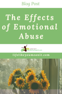 The effects of emotional abuse are long lasting, but they don't have to last a lifetime. You can build your confidence, self-esteem, and change your beliefs about yourself, the world, and your place in it. Most importantly, you do not have to do this alone. Read this blog post today. www.lifelikeyoumeanit.com/effects/emotional/abuse 

#metoo #emotionalabuse #abusesurvivor #abuserecovery #changeyourlife