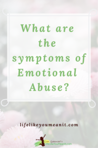 The effects of emotional abuse are long lasting, but they don't have to last a lifetime. You can build your confidence, self-esteem, and change your beliefs about yourself, the world, and your place in it. Most importantly, you do not have to do this alone. Read this blog post today. www.lifelikeyoumeanit.com/effects/emotional/abuse 

#metoo #emotionalabuse #abusesurvivor #abuserecovery #changeyourlife