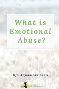 The effects of emotional abuse are long lasting, but they don't have to last a lifetime. You can build your confidence, self-esteem, and change your beliefs about yourself, the world, and your place in it. Most importantly, you do not have to do this alone. Read this blog post today. www.lifelikeyoumeanit.com/effects/emotional/abuse 

#metoo #emotionalabuse #abusesurvivor #abuserecovery #changeyourlife